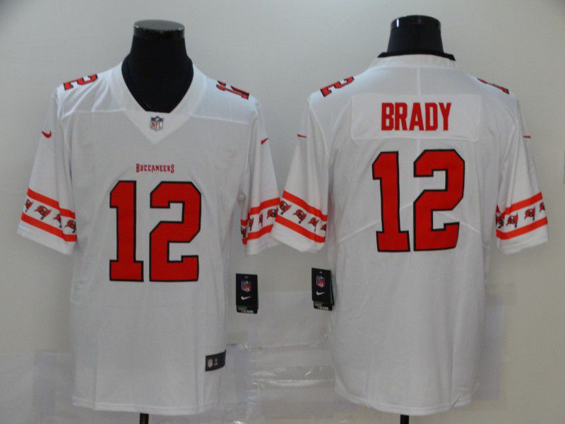 Men Tampa Bay Buccaneers #12 Brady white Nike team logo cool edition NFL Jerseys->washington redskins->NFL Jersey